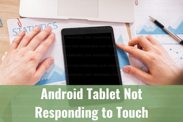 Black Android tablet