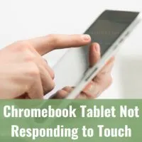 Using chromebook tablet