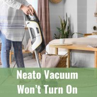 Vacuum cleaning the floor