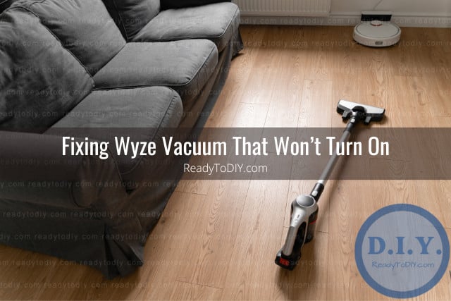 Vacuum cleaning the floor
