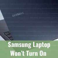 Black laptop on the desk
