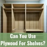Wooden plywood shelves