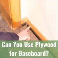 Checking the plywood baseboard