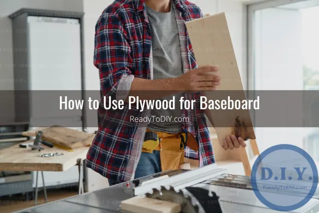 Wooden plywood for baseboard