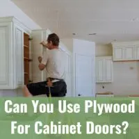 Wooden plywood cabinet door