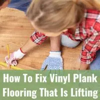 Vinyl floor plank