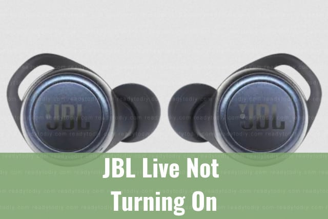 Blue wireless earphone JBL
