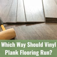 Vinyl floor plank